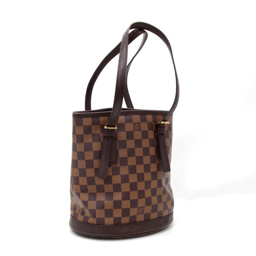 Louis Vuitto Marais Damier Ebène Canvas Shoulder Bag