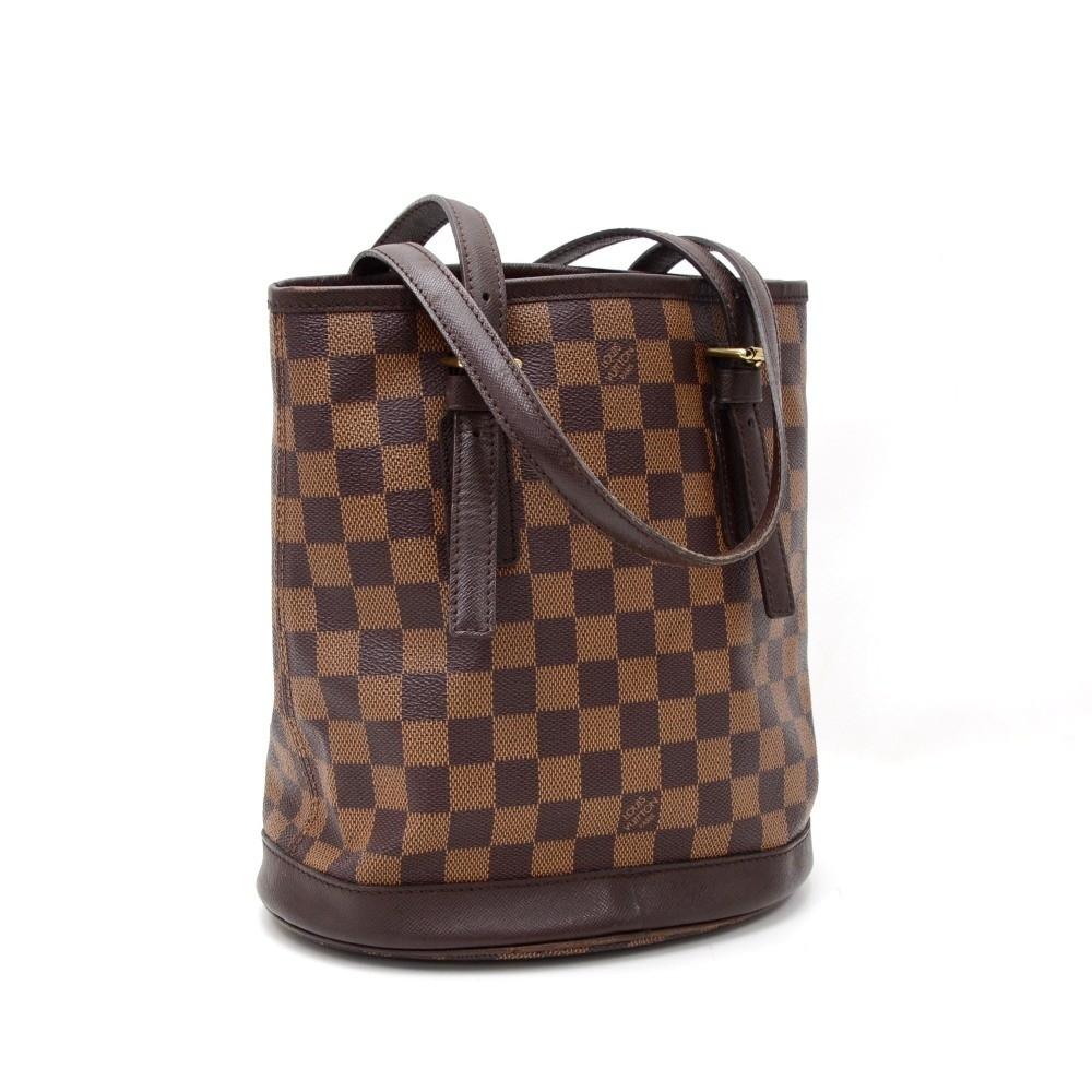 Louis Vuitto Marais Damier Ebène Canvas Shoulder Bag