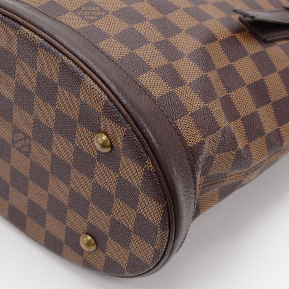 Louis Vuitto Marais Damier Ebène Canvas Shoulder Bag