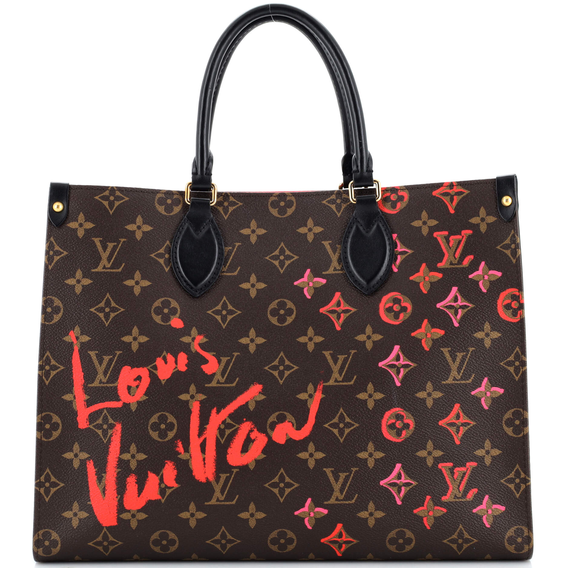 Louis Vuitton OnTheGo Tote Limited Edition Fall in Love Monogram Canvas MM