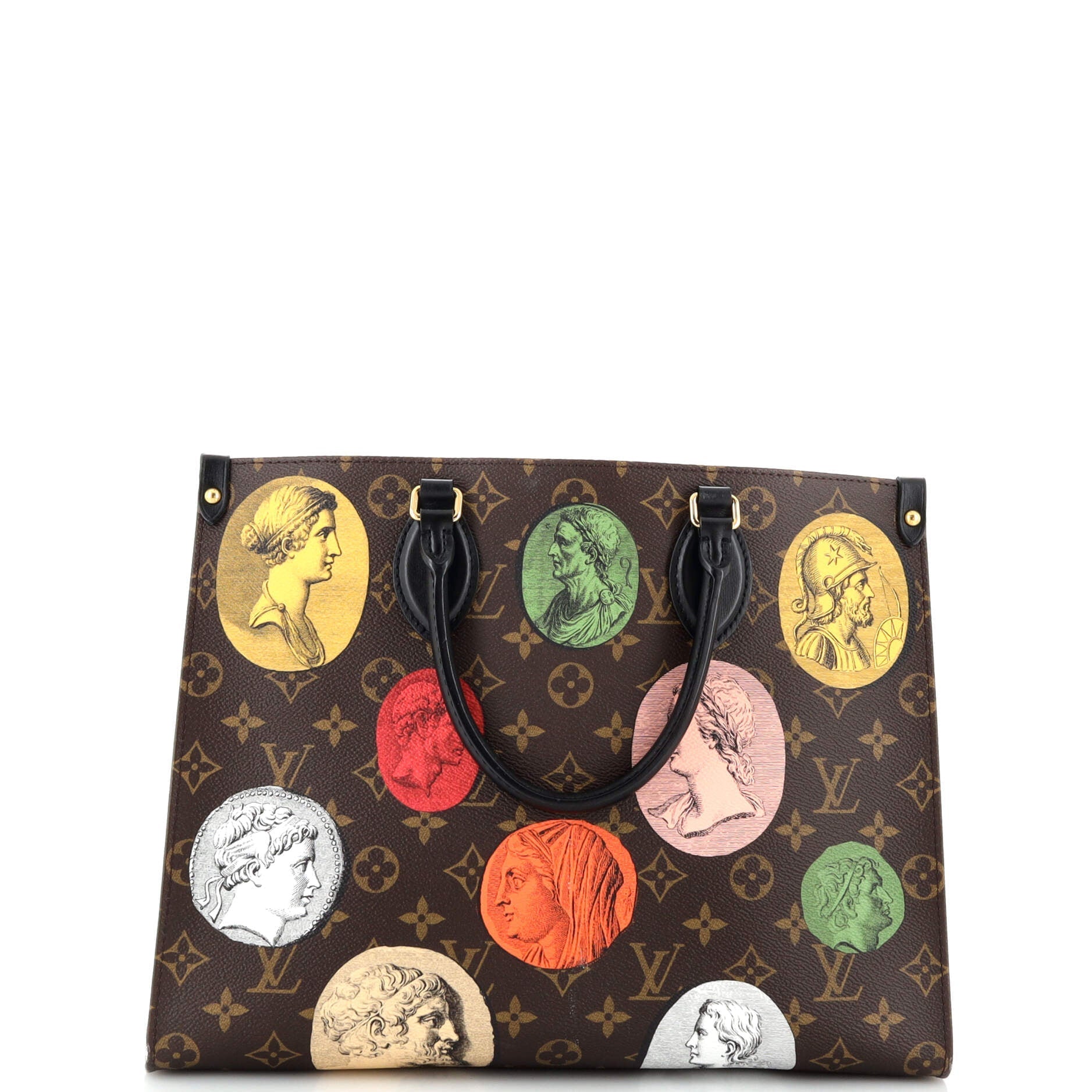 Louis Vuitton OnTheGo Tote Limited Edition Fornasetti Cameo Monogram Canvas MM
