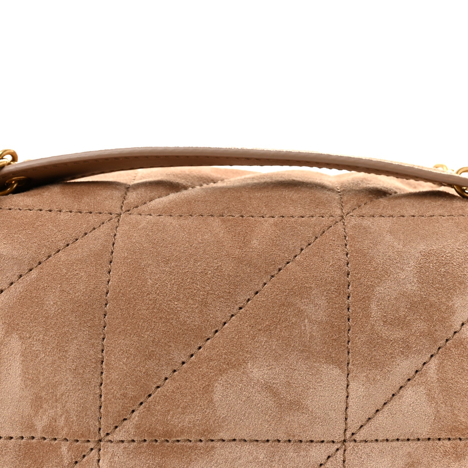 Suede Matelasse Monogram Mini Jamie 4.3 Whisper Pink