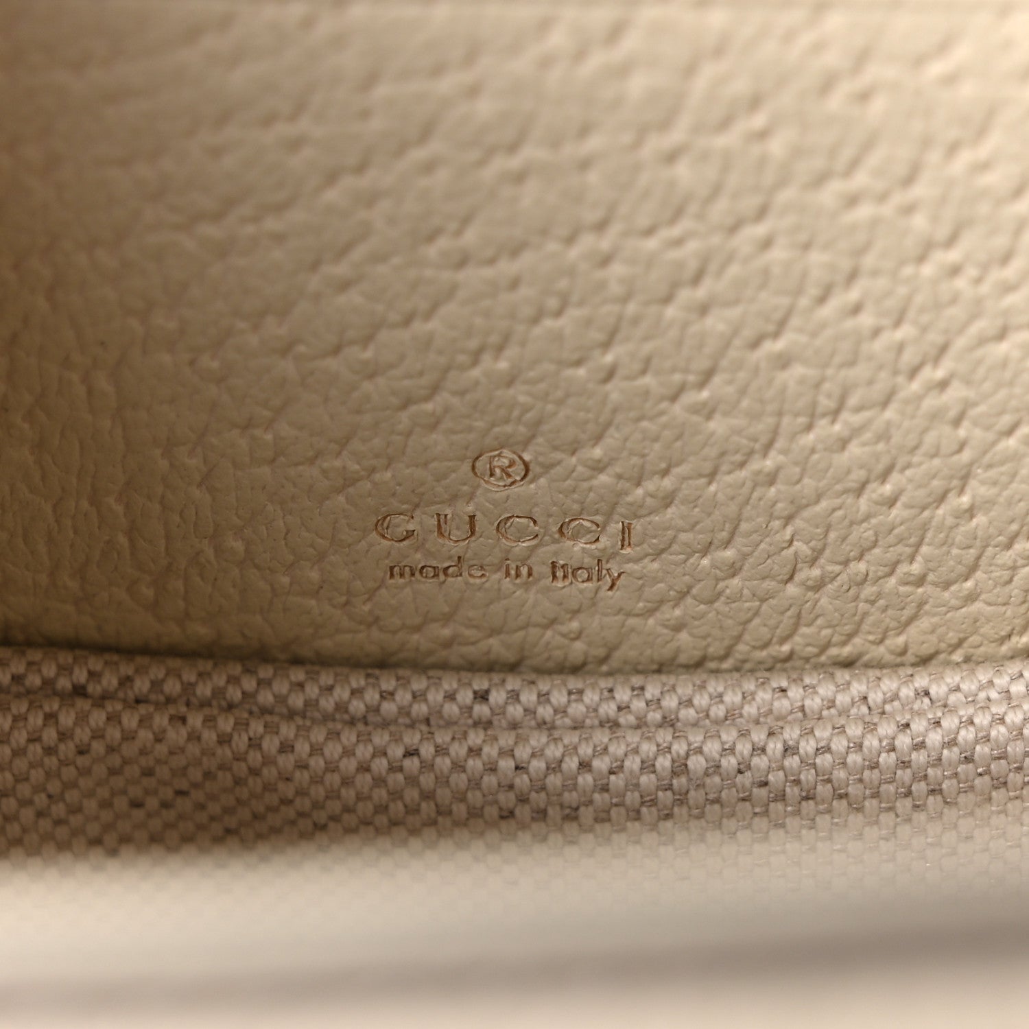 Monogram Jumbo GG Textured Dollar Calfskin Web Mini Bamboo 1947 Top Handle Bag Off White