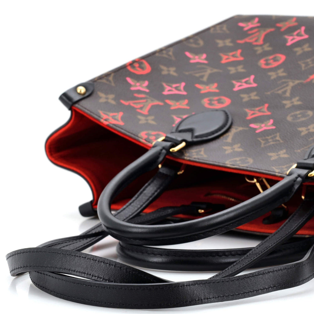 Louis Vuitton OnTheGo Tote Limited Edition Fall in Love Monogram Canvas MM