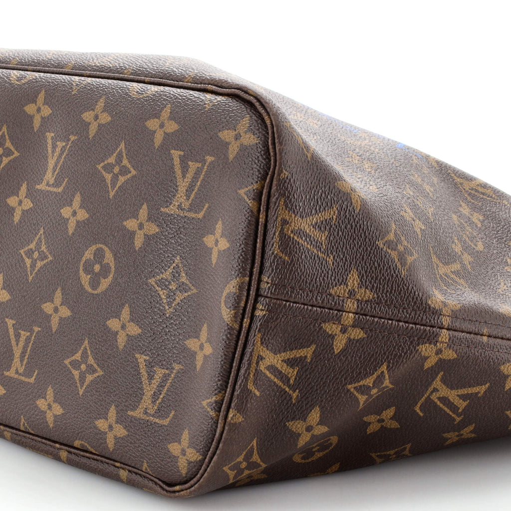 Louis Vuitton Neverfull Tote Limited Edition Ikat Monogram Canvas MM