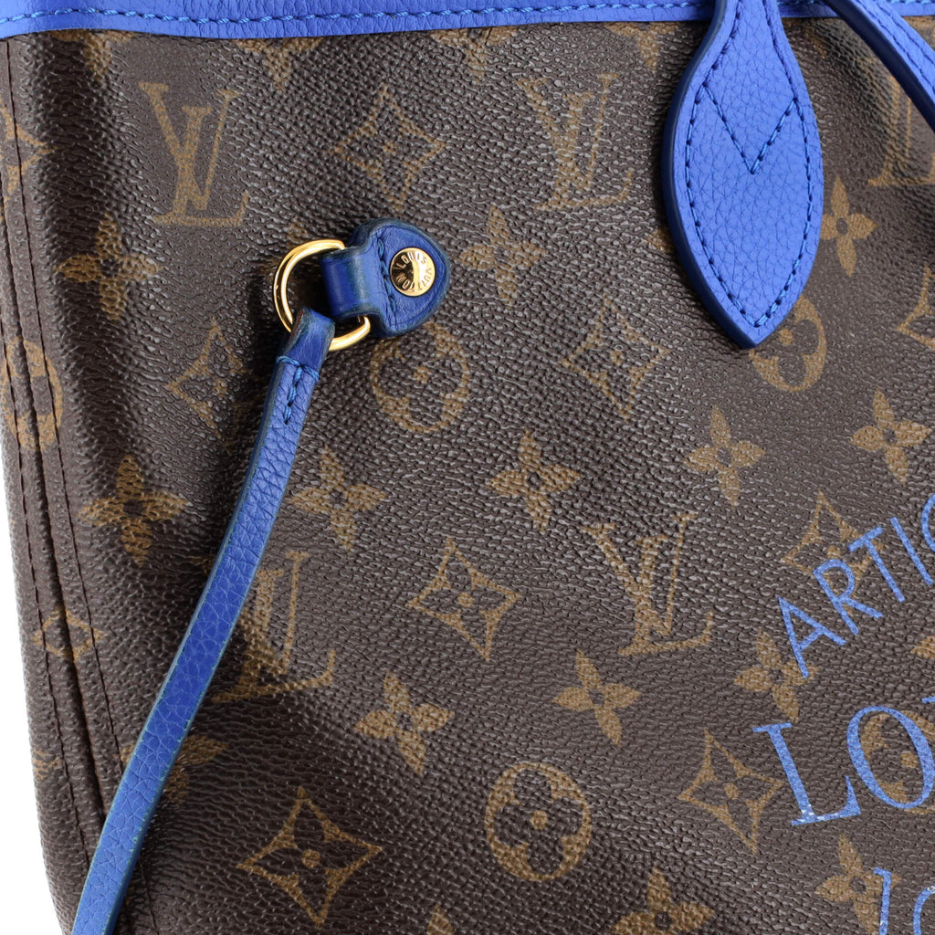 Louis Vuitton Neverfull Tote Limited Edition Ikat Monogram Canvas MM