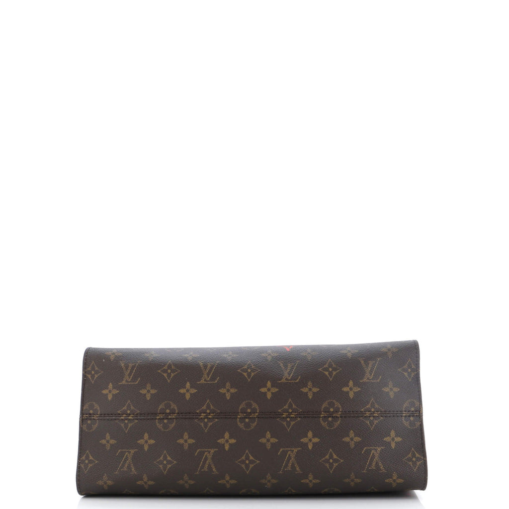 Louis Vuitton OnTheGo Tote Limited Edition Fall in Love Monogram Canvas MM