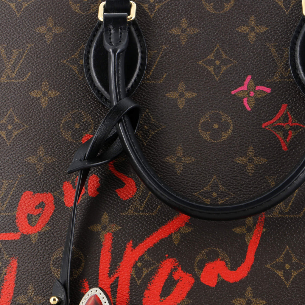 Louis Vuitton OnTheGo Tote Limited Edition Fall in Love Monogram Canvas MM