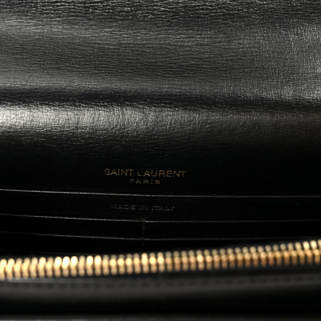 Calfskin Monogram Sunset Chain Wallet  Sunset Black