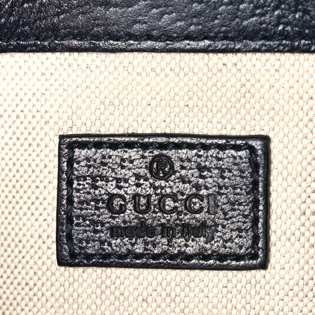 GG Supreme Monogram Web Small Ophidia Belt Bag 95 38 Beige Navy
