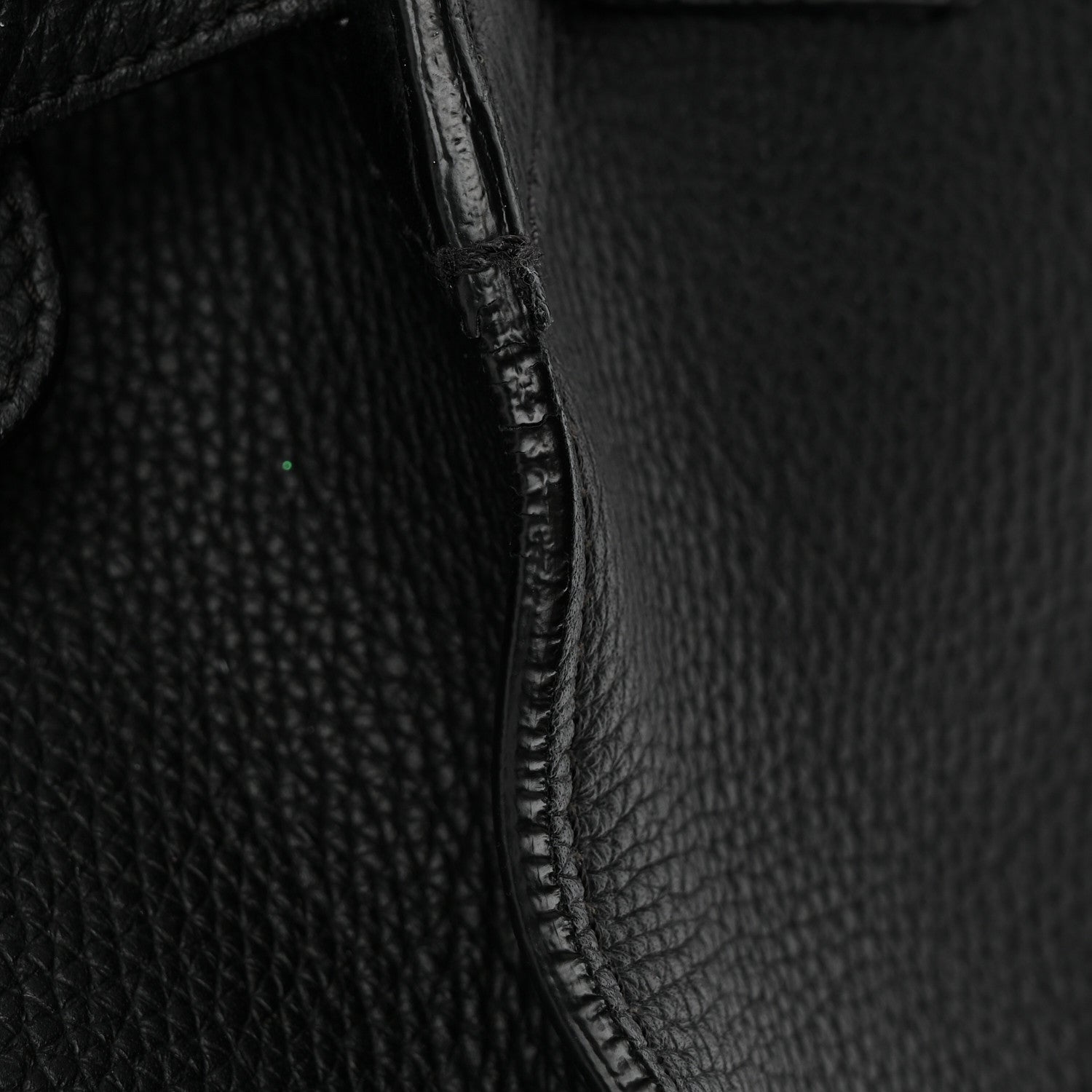 Supple Grained Calfskin Small Big Bag Black