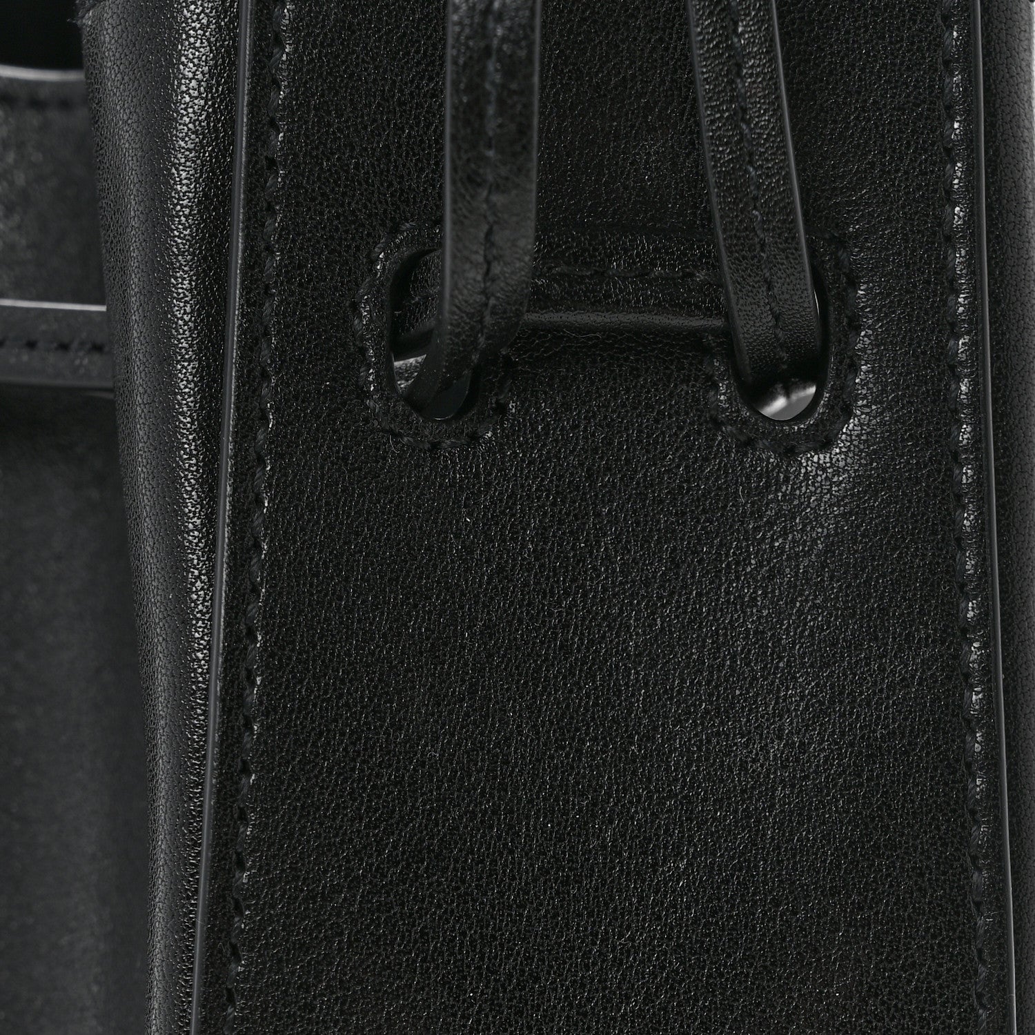 Calfskin Small Bucket Bag Black