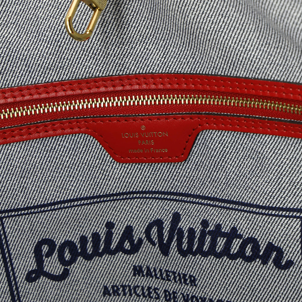 Louis Vuitton Neverfull Tote Damier and Monogram Patchwork Denim MM