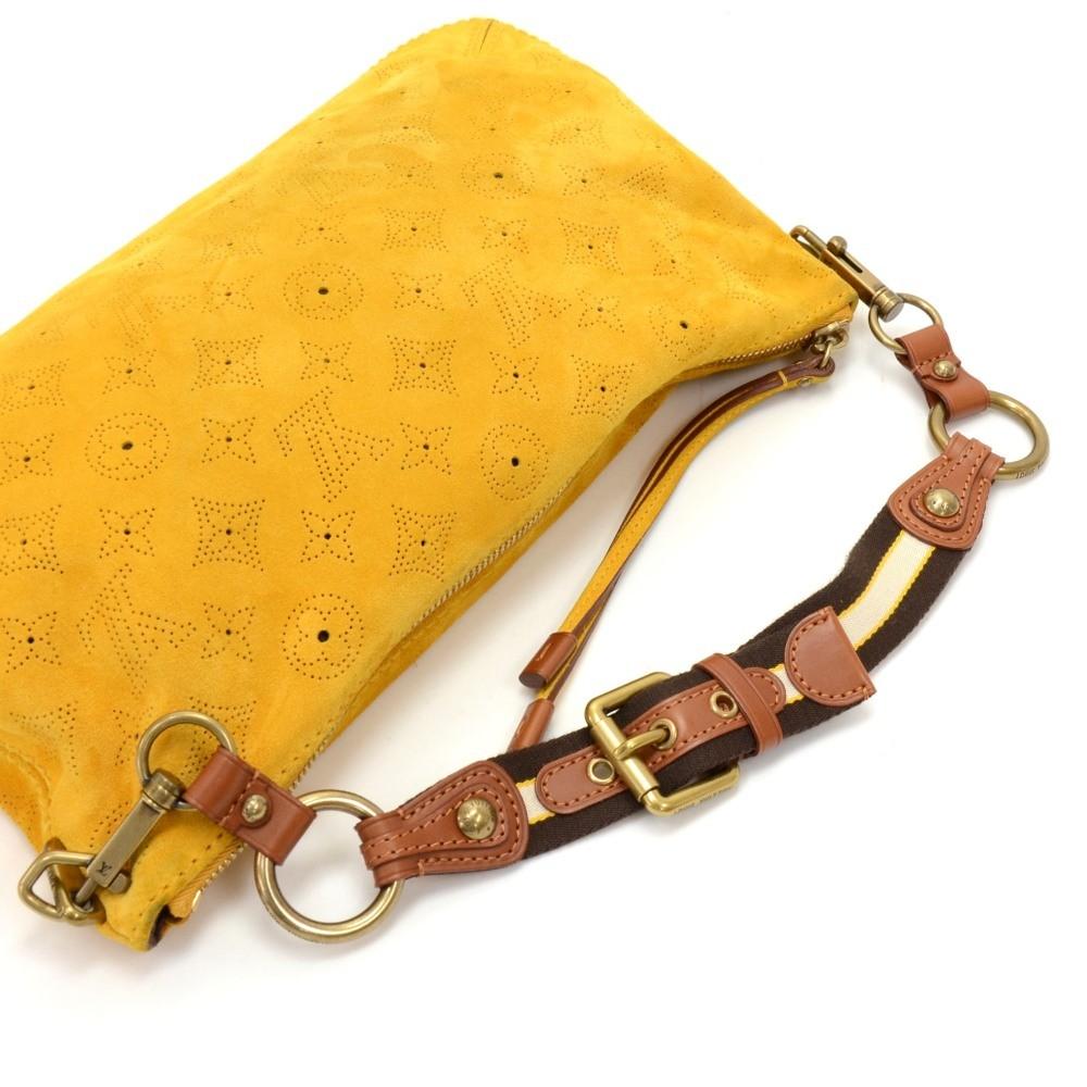 Louis Vuitto Onatah Pochette Suede Leather Shoulder Bag