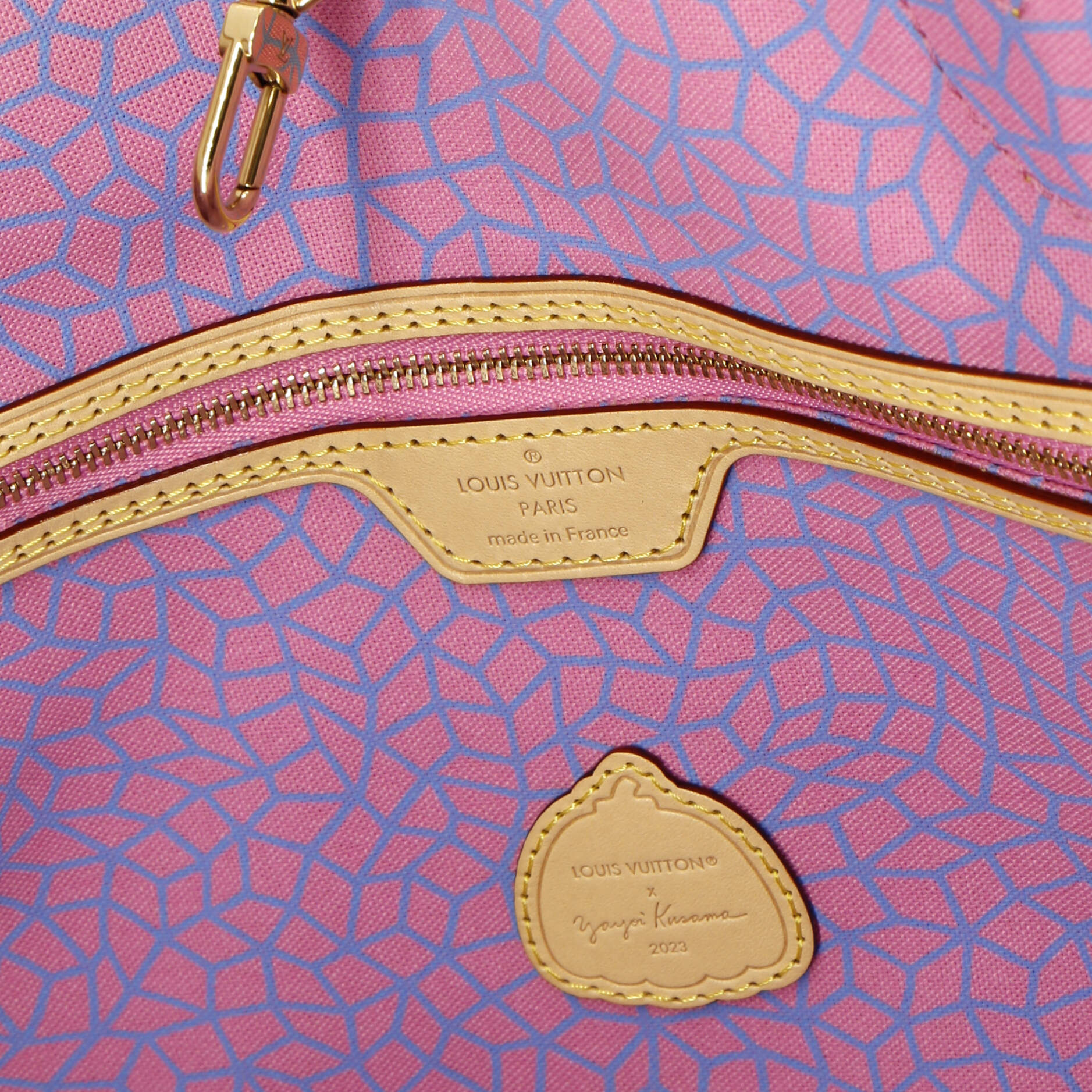 Louis Vuitton Neverfull NM Tote Yayoi Kusama Pumpkins Monogram Canvas MM