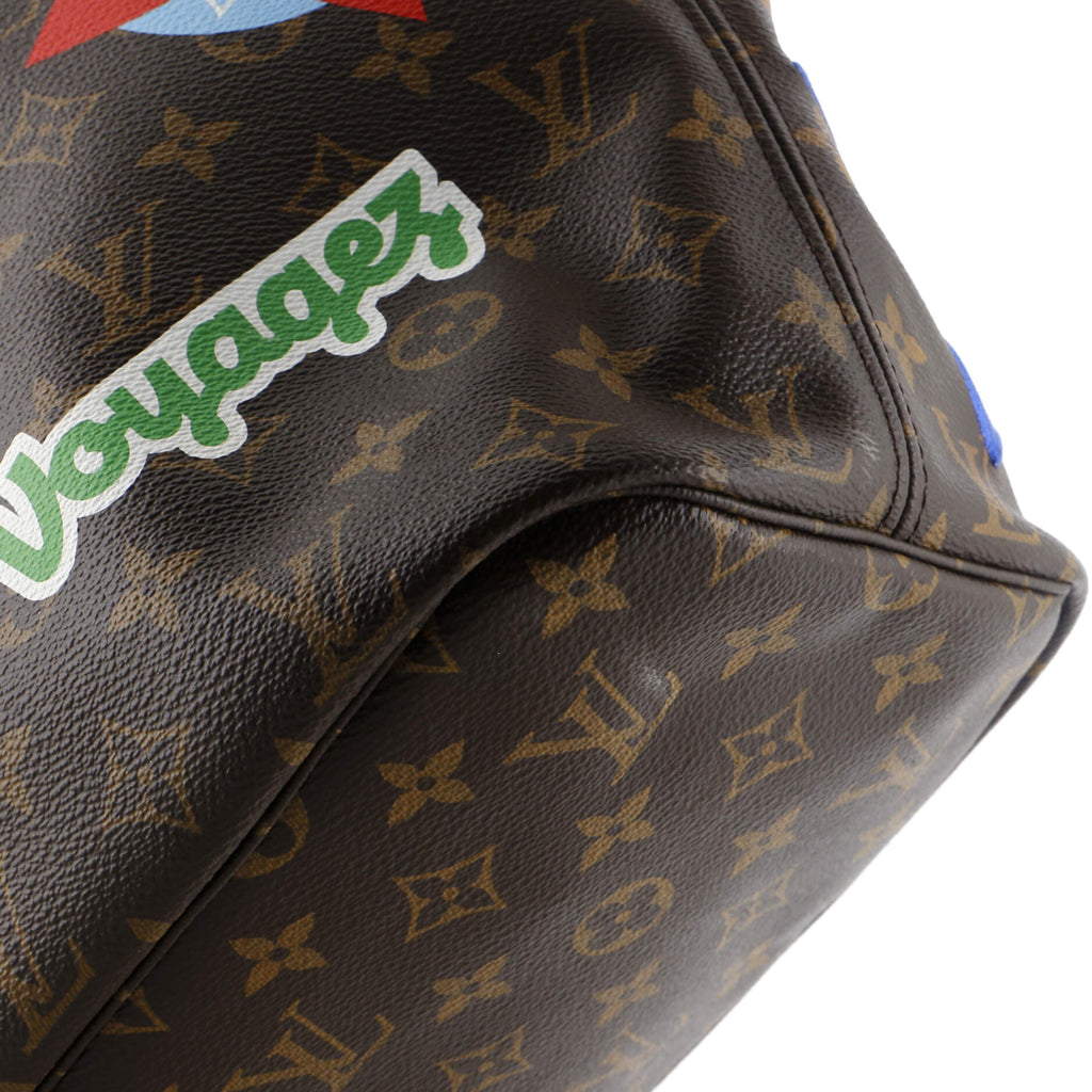 Louis Vuitton Neverfull NM Tote Limited Edition Patches Monogram Canvas MM