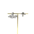 Dior J'Adior Asymmetrical Bee Silver Earrings