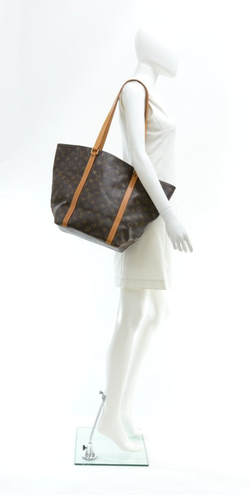 Louis Vuitto Sac Shopping Monogram Canvas Tote Bag