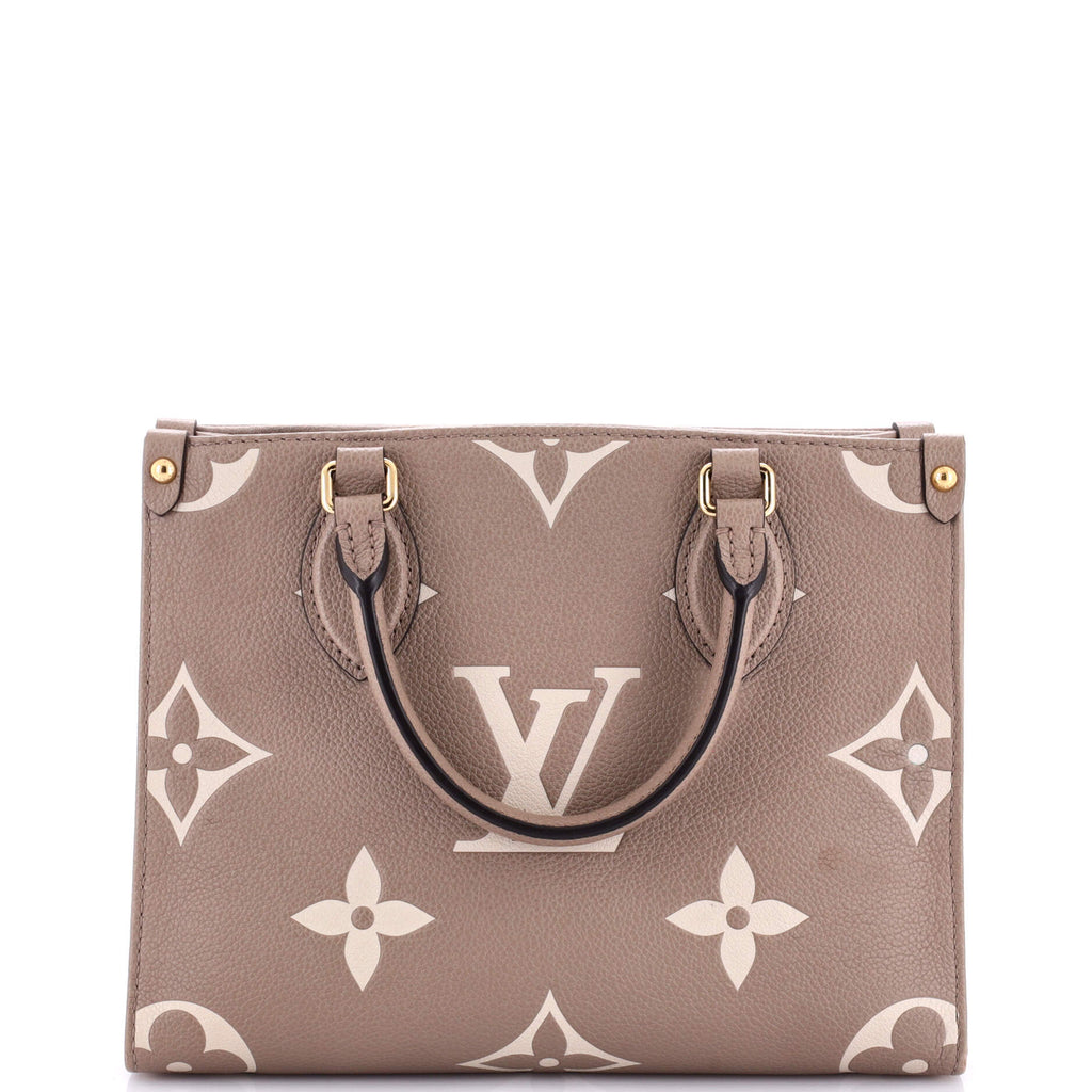 Louis Vuitton OnTheGo Tote Bicolor Monogram Empreinte Giant PM