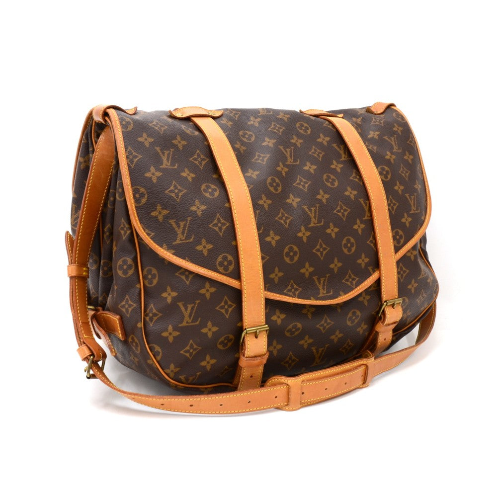 Louis Vuitto Saumur 43 Monogram Canvas Shoulder Bag