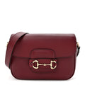 Arabella Calfskin Horsebit 1955 Shoulder Bag Rosso Ancora