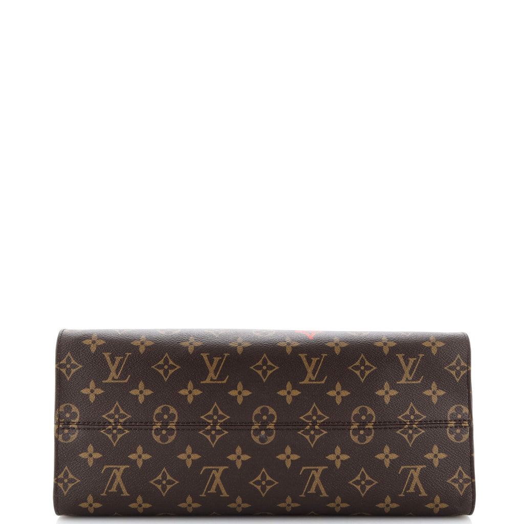 Louis Vuitton OnTheGo Tote Limited Edition Fall in Love Monogram Canvas MM