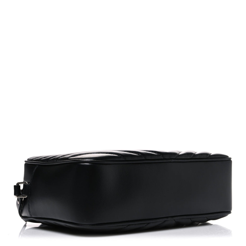 Calfskin Matelasse Monogram Lou Camera Bag Black