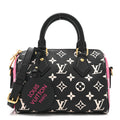 Empreinte Monogram Spring in the City Speedy Bandouliere 20 Black White Pink