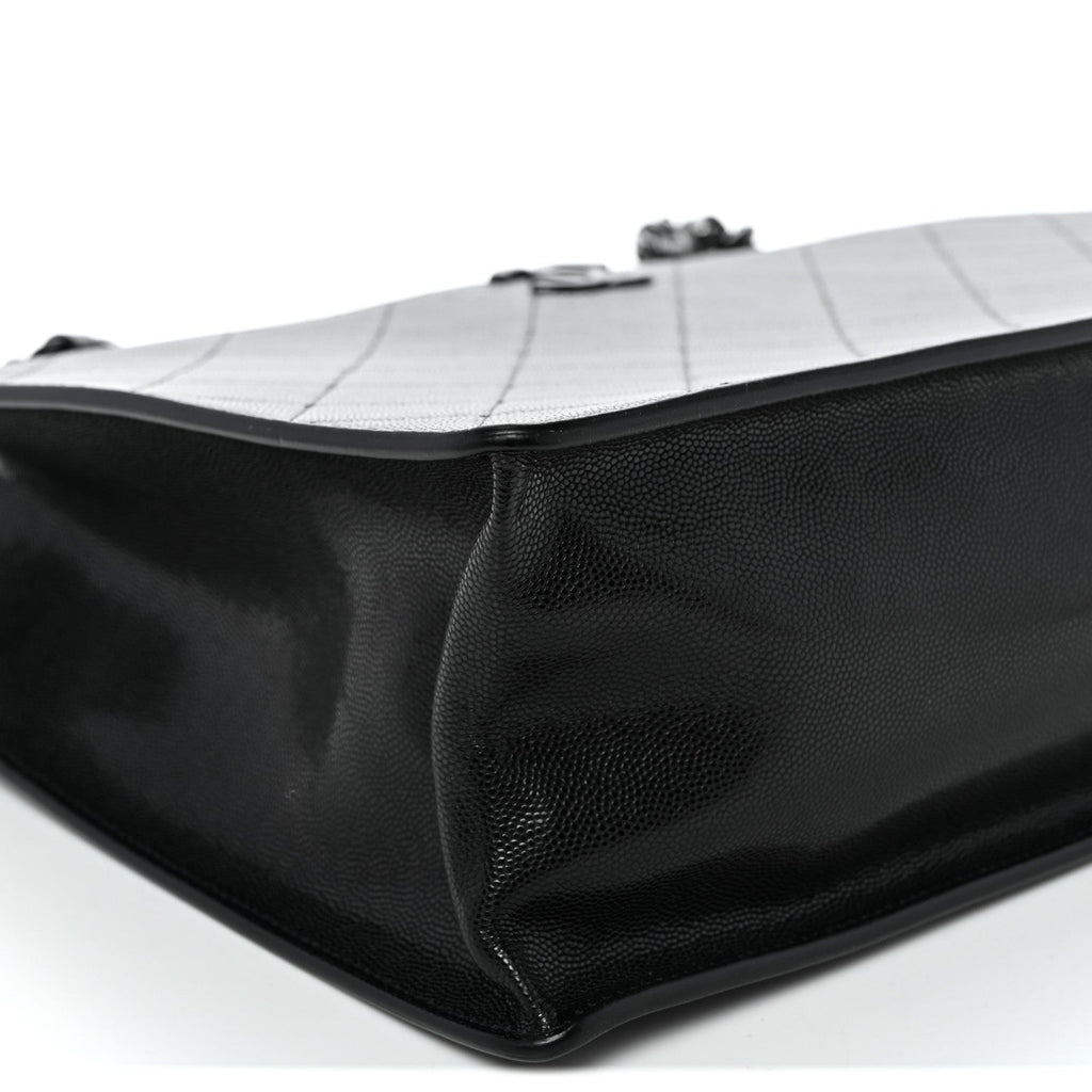Caviar Quilted My Everything Large Shopping Tote Black