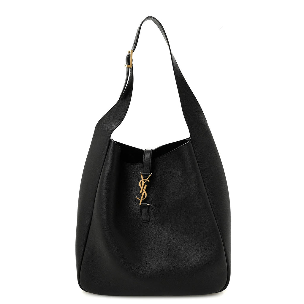 Supple Calfskin Large Le 5 A 7 Soft Hobo  Black