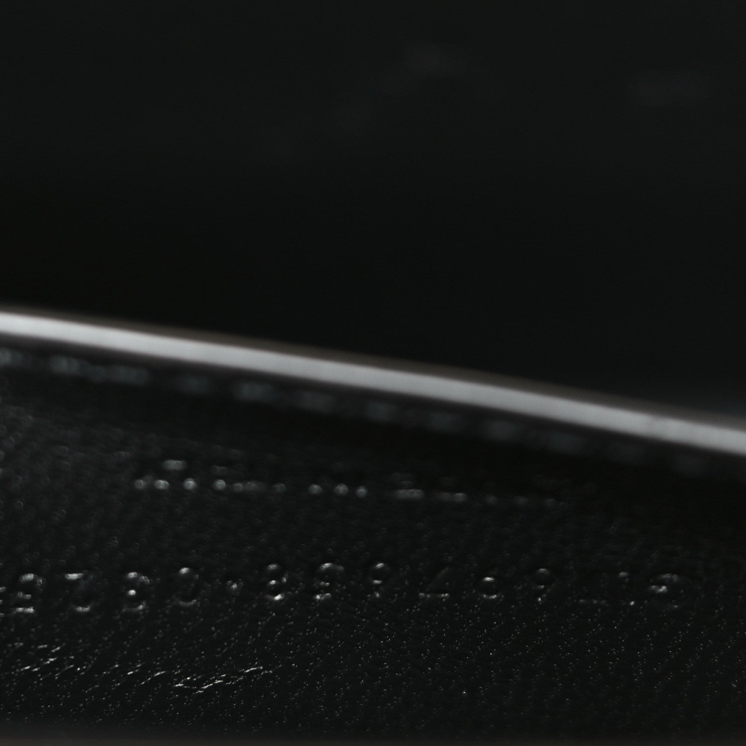 Smooth Calfskin Large Midnight Clutch Black