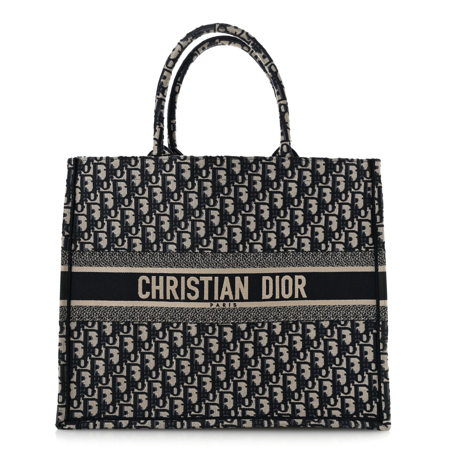 Oblique Large Book Tote Blue Multicolor