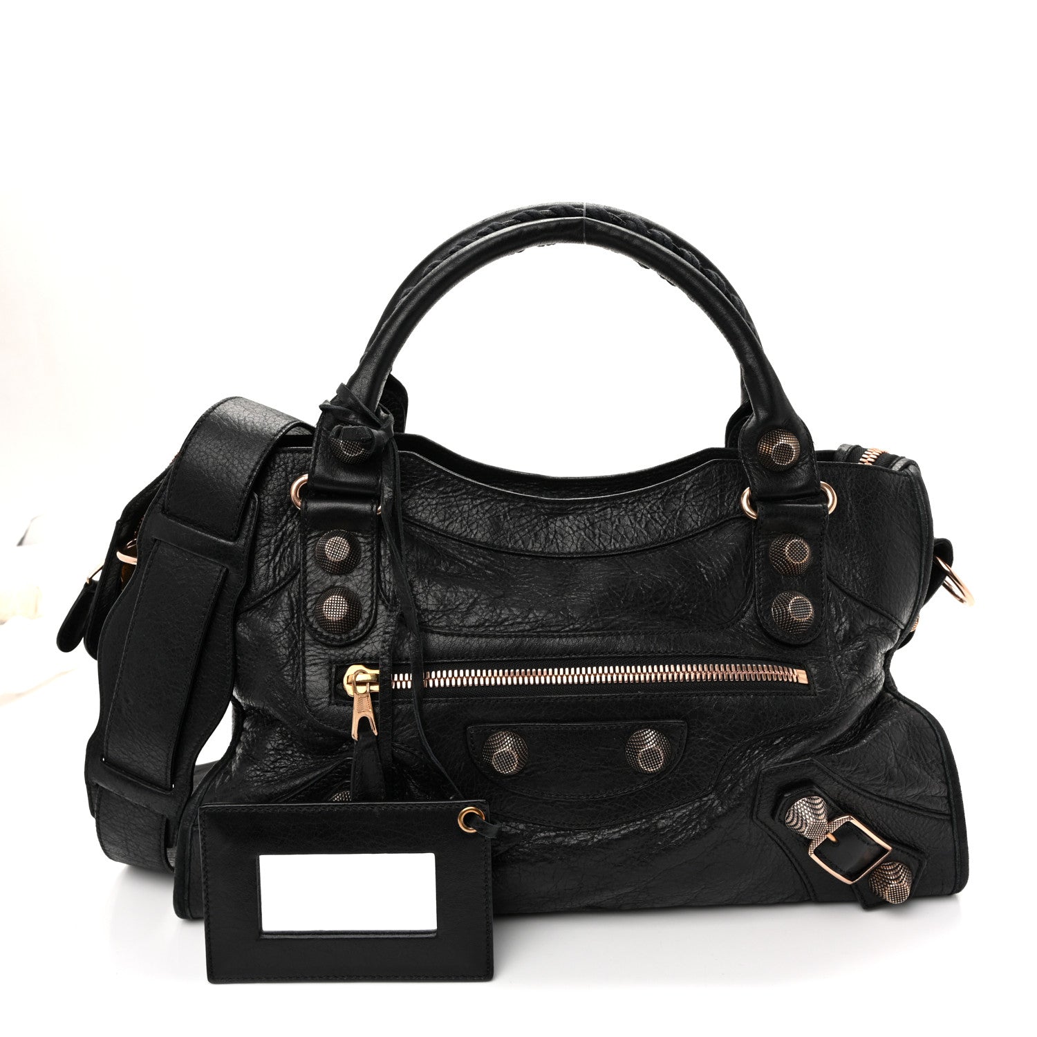 Agneau Giant 21 Rose Gold Hardware City Black