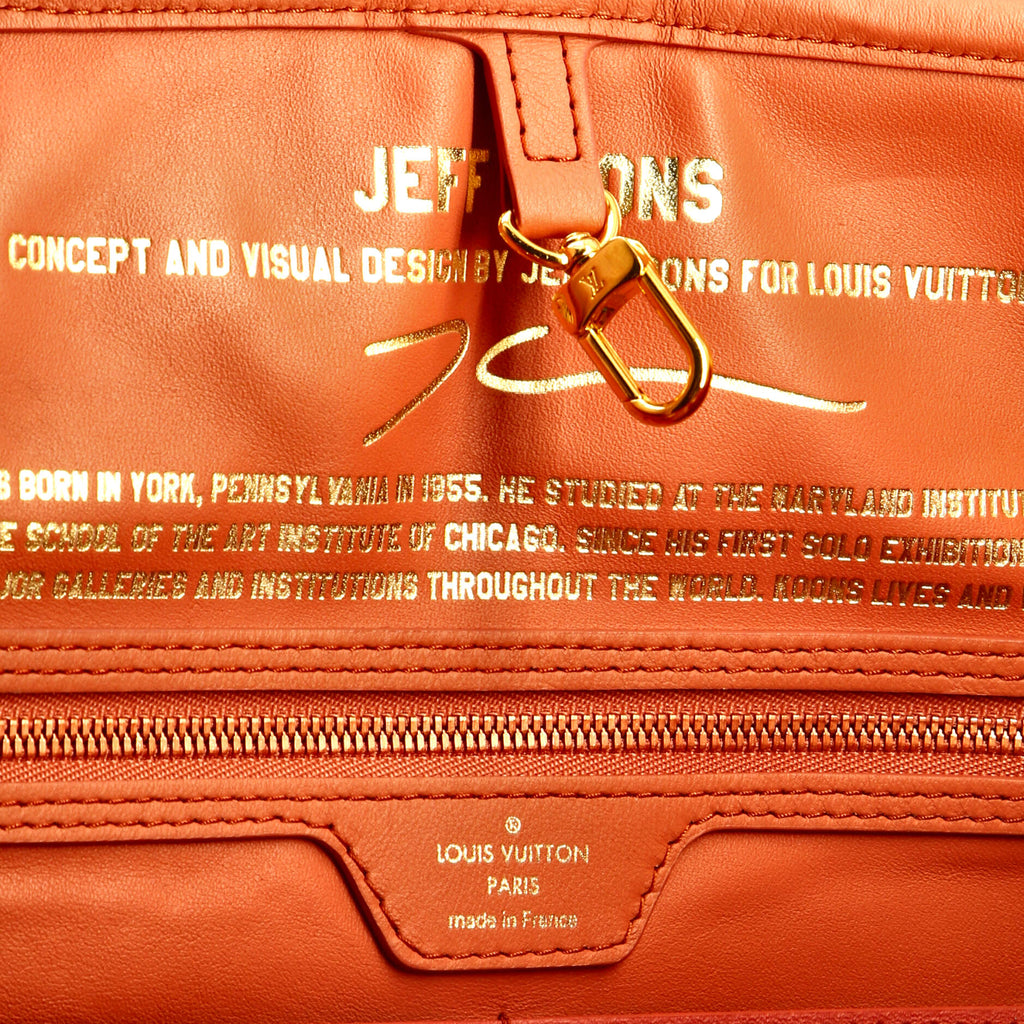 Louis Vuitton Neverfull NM Tote Limited Edition Jeff Koons Boucher Print Canvas MM
