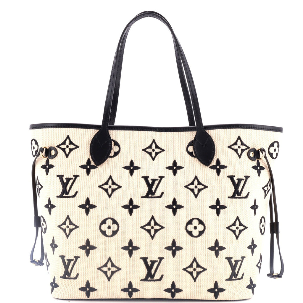 Louis Vuitton Neverfull NM Tote By The Pool Monogram Raffia MM