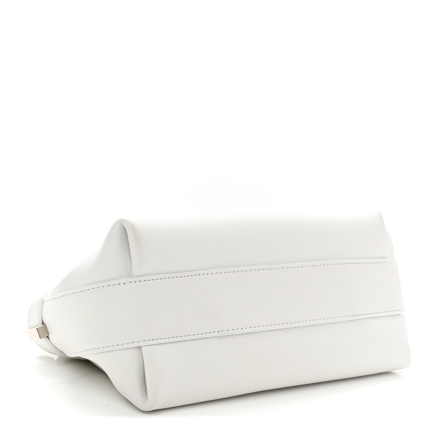 Calfskin Small Hug Pouch White
