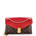 Louis Vuitton Pallas Chain Shoulder Bag Monogram Canvas and Calfskin