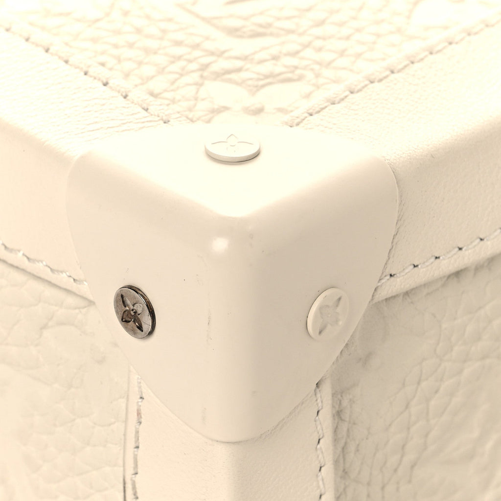 Taurillon Monogram Solar Ray Soft Trunk Powder White