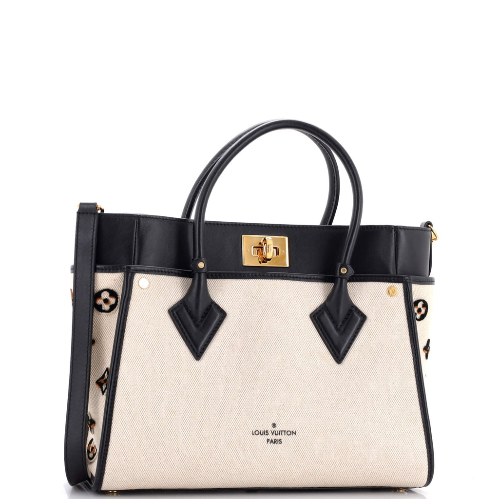 Louis Vuitton On My Side Tote Monogram Tufted Canvas MM