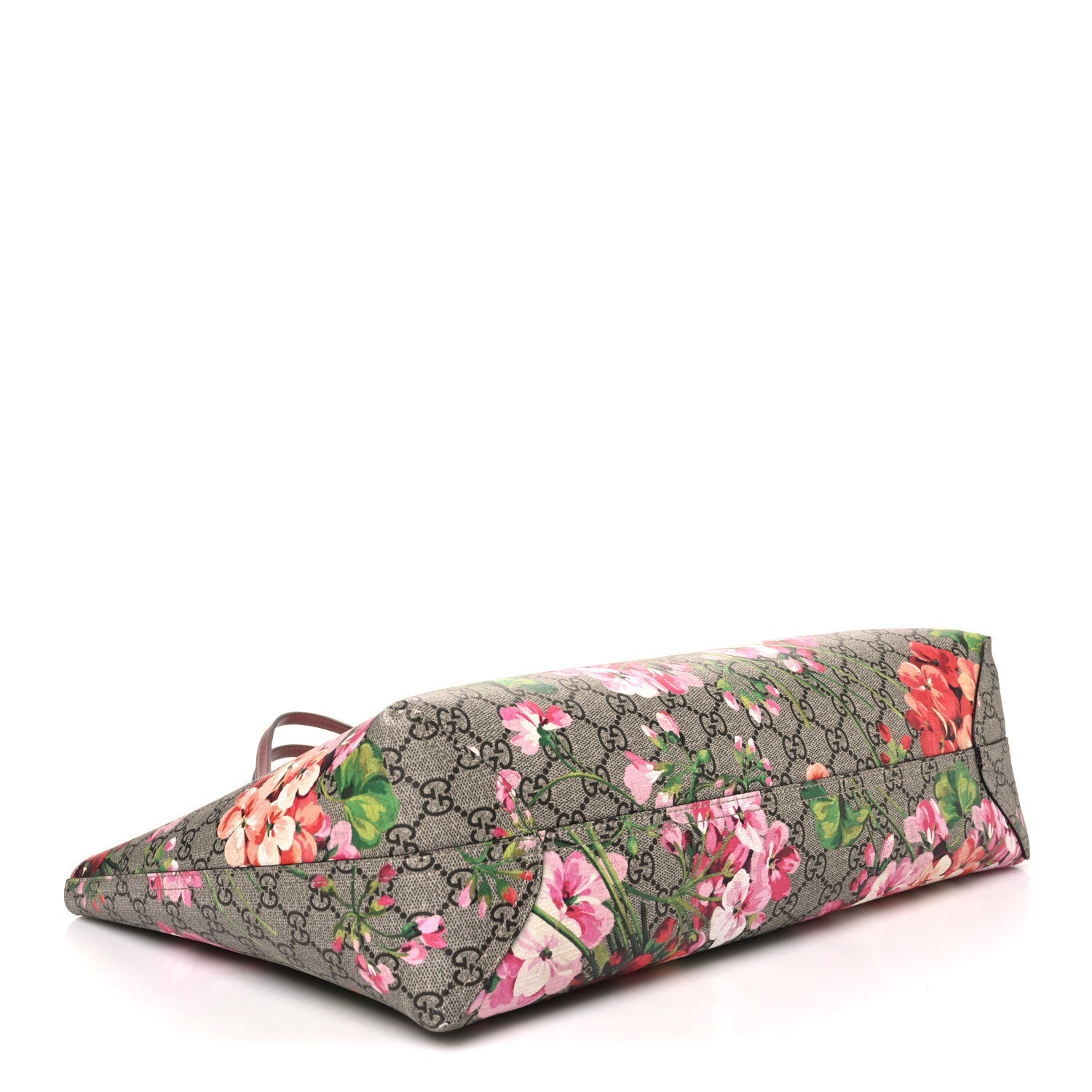 GG Supreme Monogram Blooms Large Reversible Tote Beige Multicolor Dry Rose