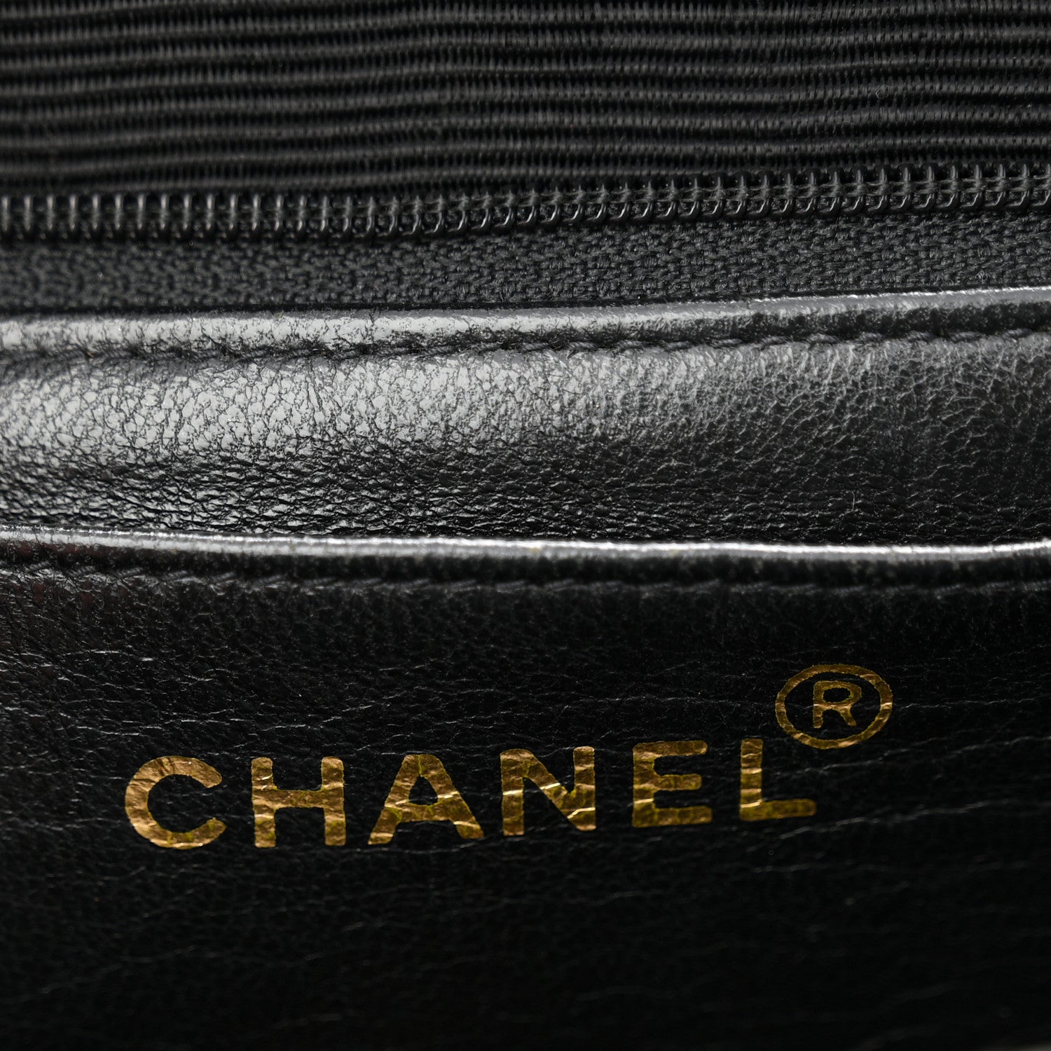 Patent Vertical Quilted Jumbo Single Flap Black
