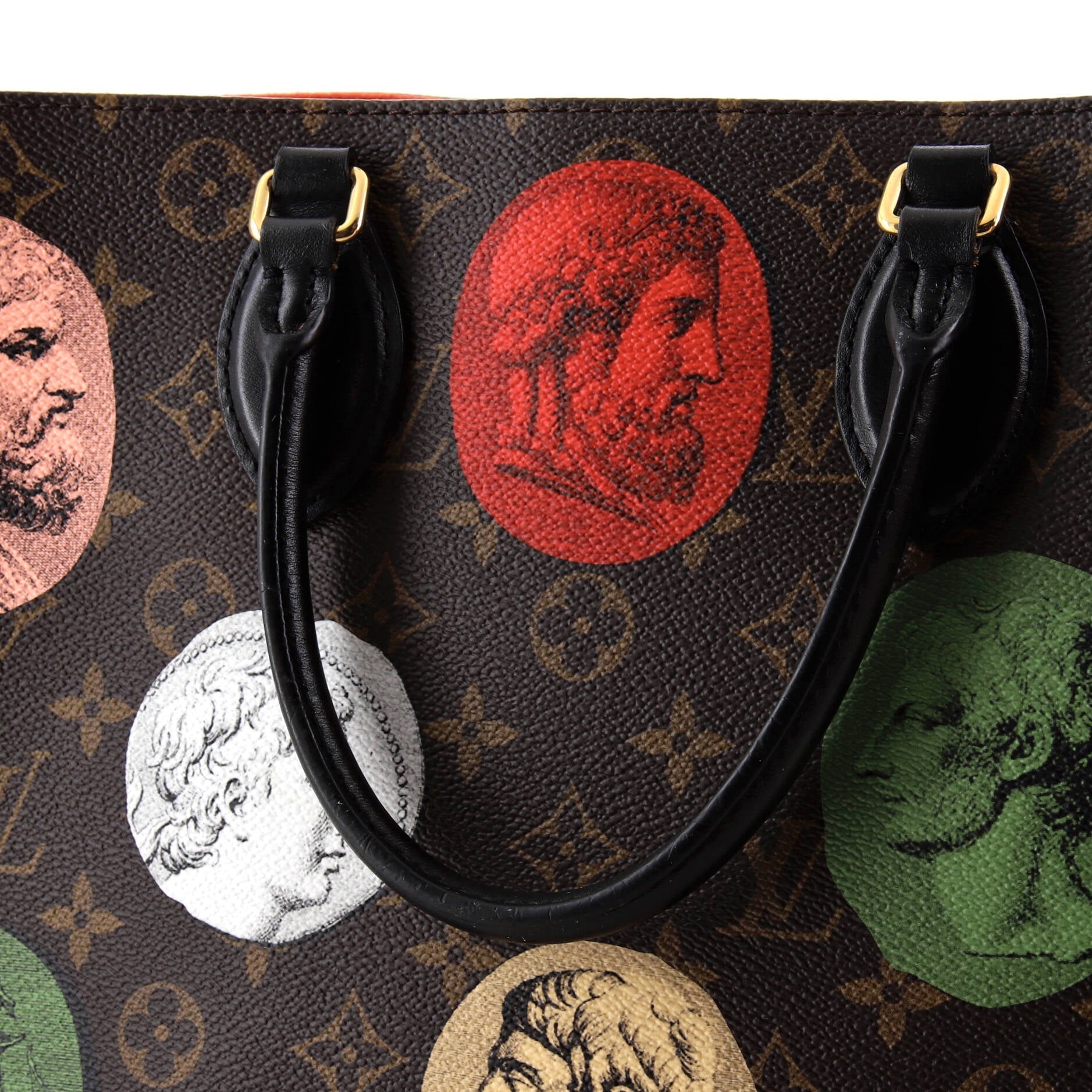 Louis Vuitton OnTheGo Tote Limited Edition Fornasetti Cameo Monogram Canvas MM
