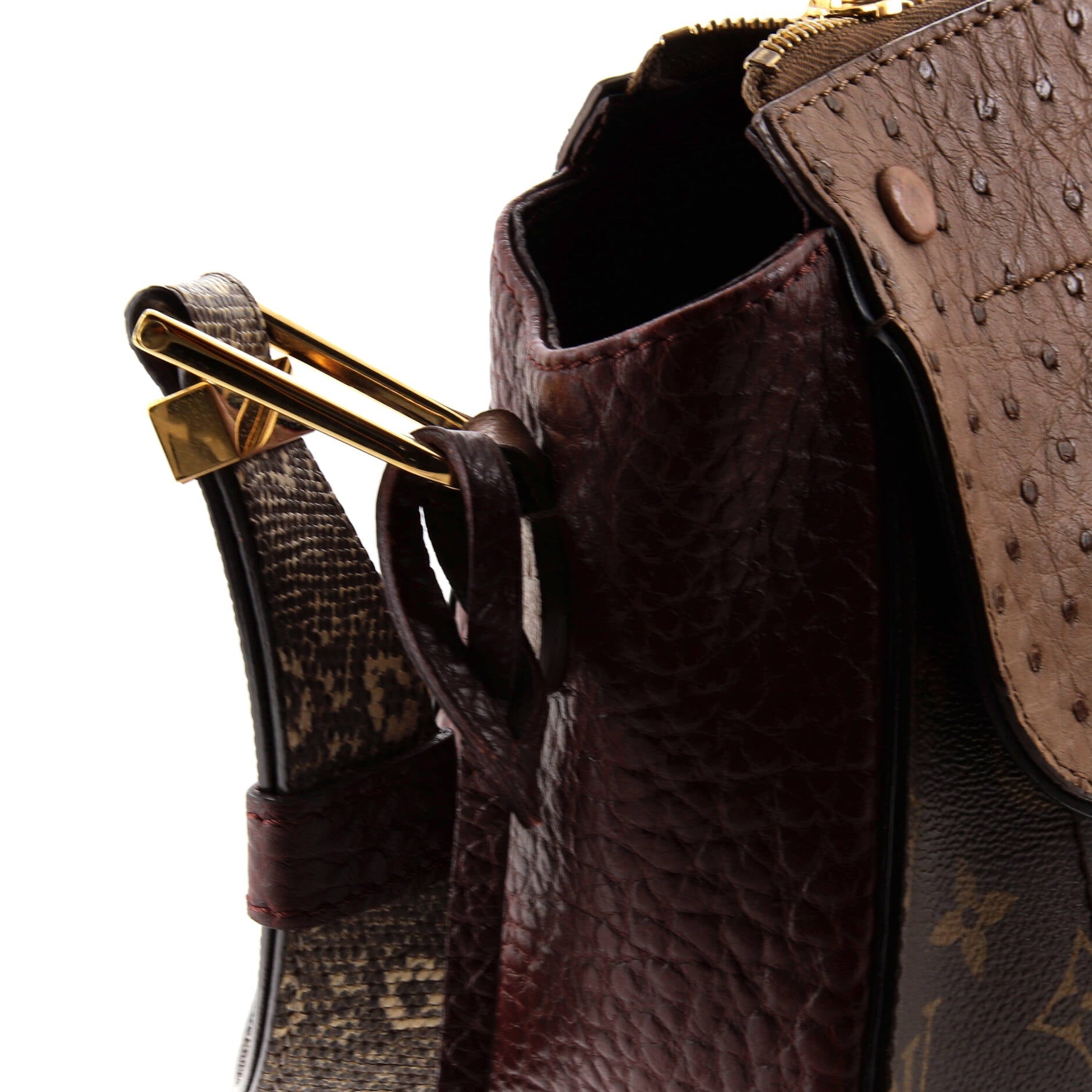 Louis Vuitton Majestueux Shoulder Bag Monogram Canvas and Exotics