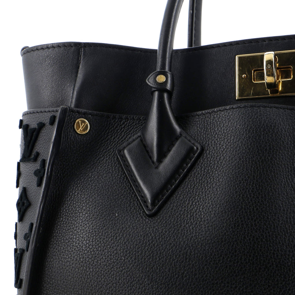 Louis Vuitton On My Side Tote Monogram Tuffetage Leather MM