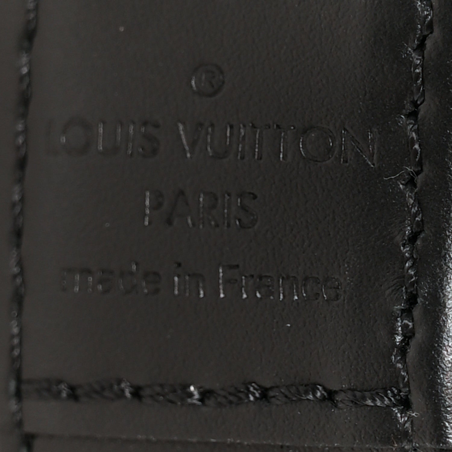 Patent Calfskin Laced Monogram Alma PM Black