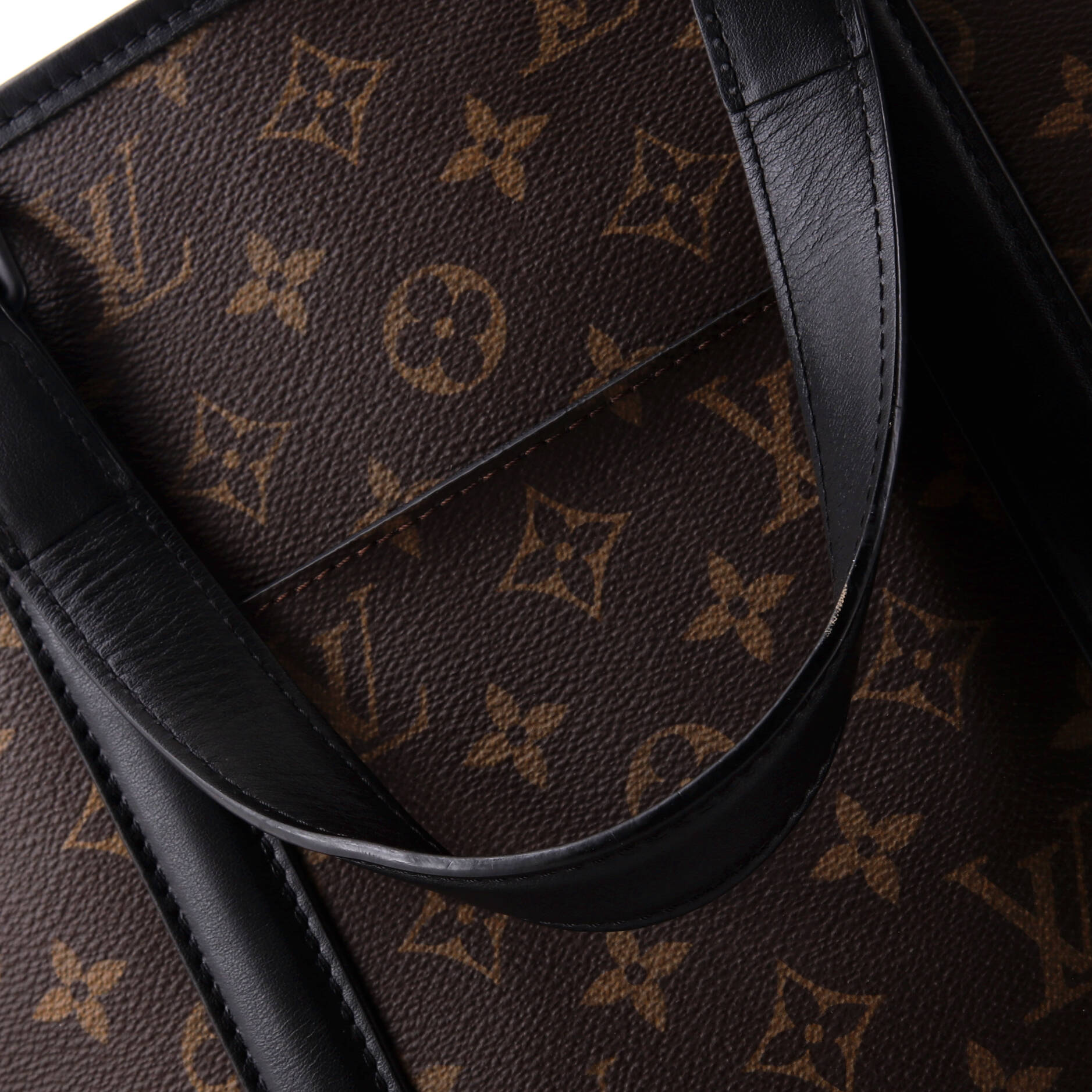 Louis Vuitton Weekend Tote Macassar Monogram Canvas PM