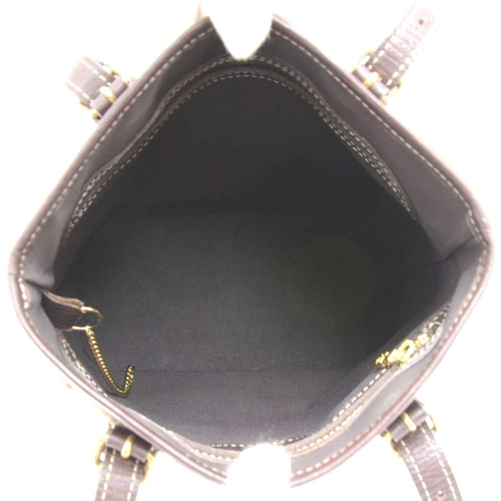 Louis Vuitto Bucket PM Mini Lin Monogram Ebène Canvas Shoulder Bag with Pouch