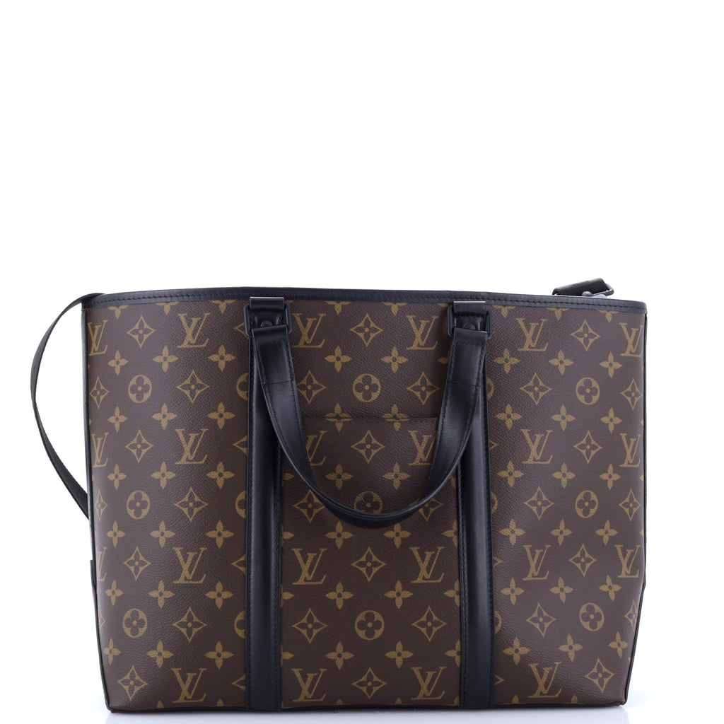 Louis Vuitton Weekend Tote Macassar Monogram Canvas PM
