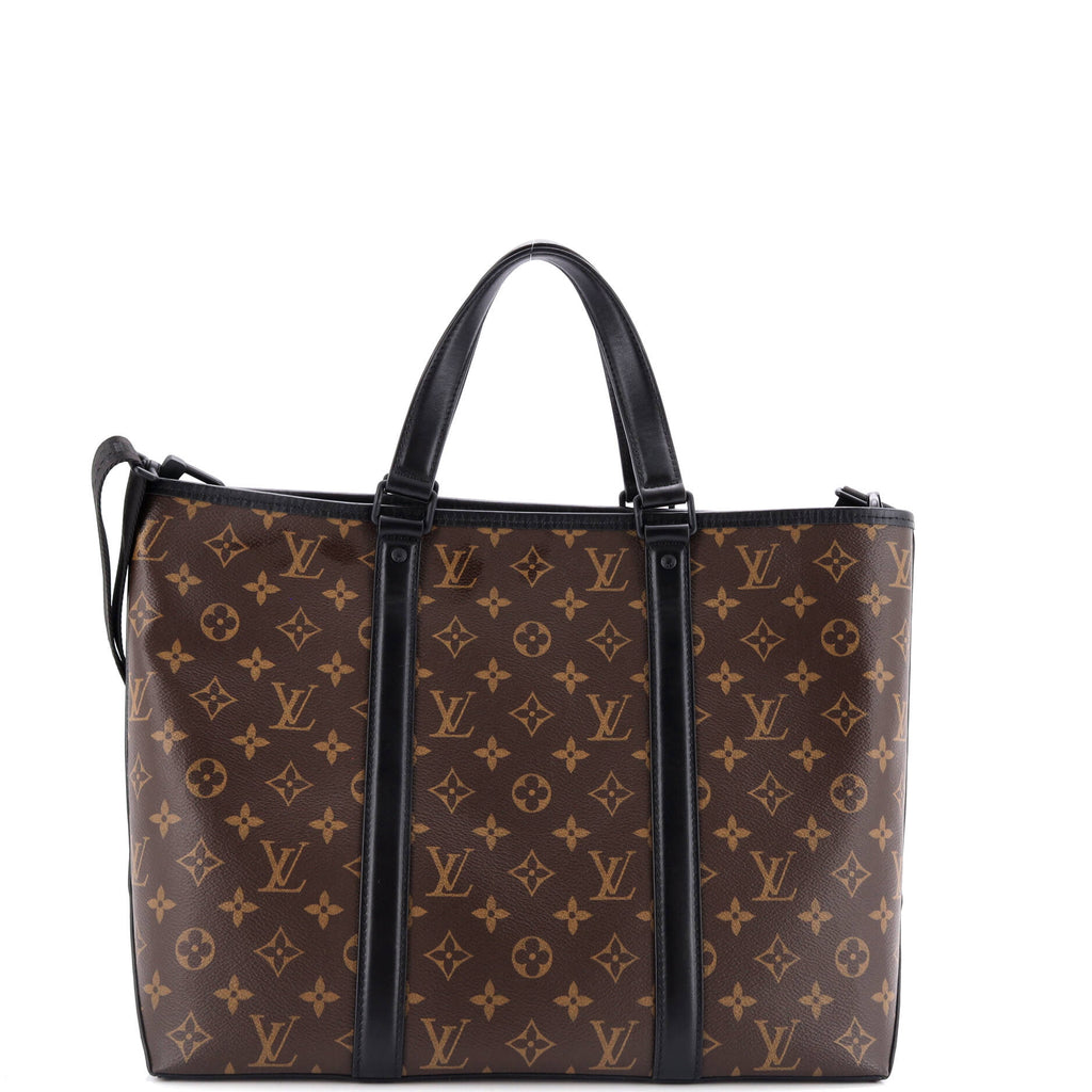 Louis Vuitton Weekend Tote Macassar Monogram Canvas PM