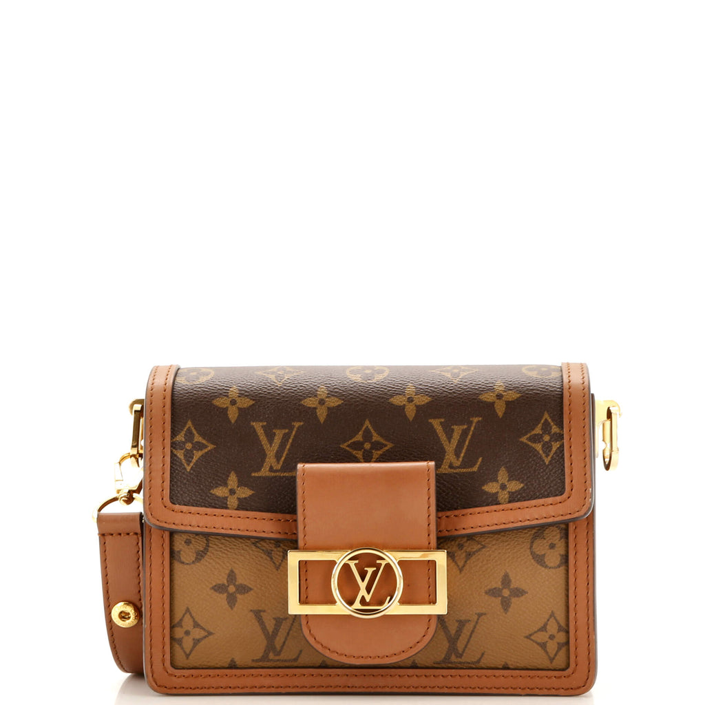Louis Vuitton Dauphine Shoulder Bag Reverse Monogram Canvas Mini